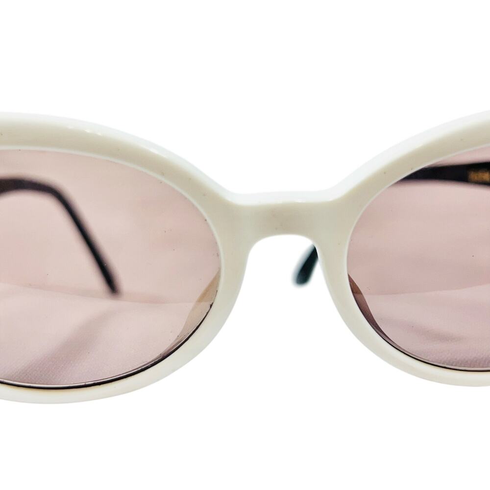 Black Flys Butter Fly Sunglasses Black White Frame Pink Lens USA New Vintage - Picture 8 of 12